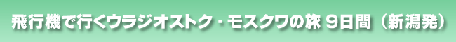ウラジオストク・モスクワシベリア鉄道の旅　９日間